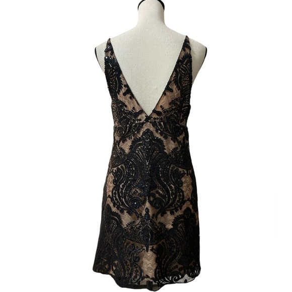 Free People Night Shimmer Mini Dress Sz. 2 - Picture 9 of 14